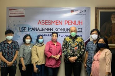 Pelaksanaan Asesmen Penuh LSP Manajemen Komunikasi, tanggal 17 Januari 2021